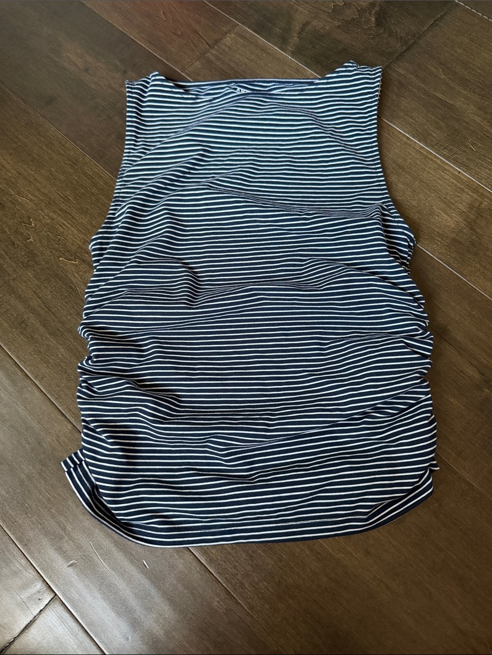 American Eagle Striped Runch Navy and White Sleeveless Tank